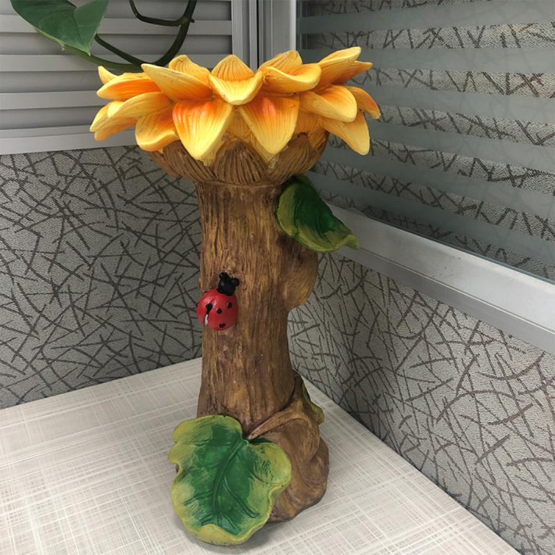 Sunflower Bird Bath and Bird Feeder