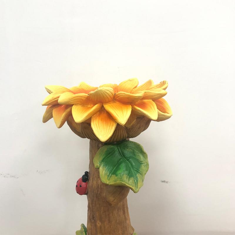 Sunflower Bird Bath and Bird Feeder