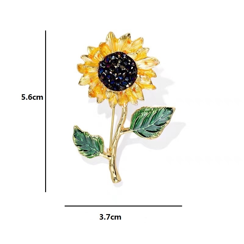 Sunflower Brooch Ladies Fashion Jewelry
