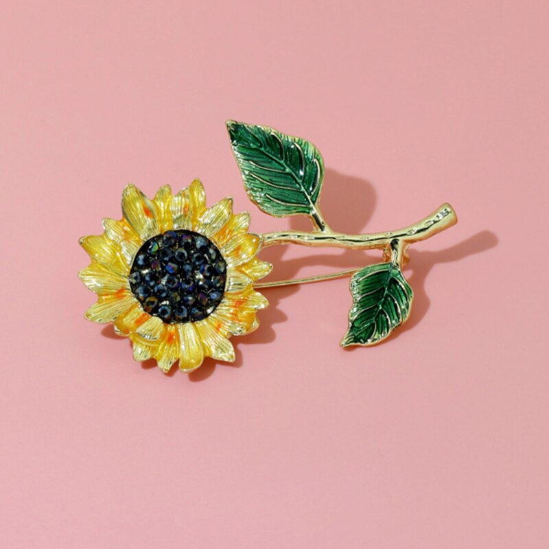 Sunflower Brooch Ladies Fashion Jewelry