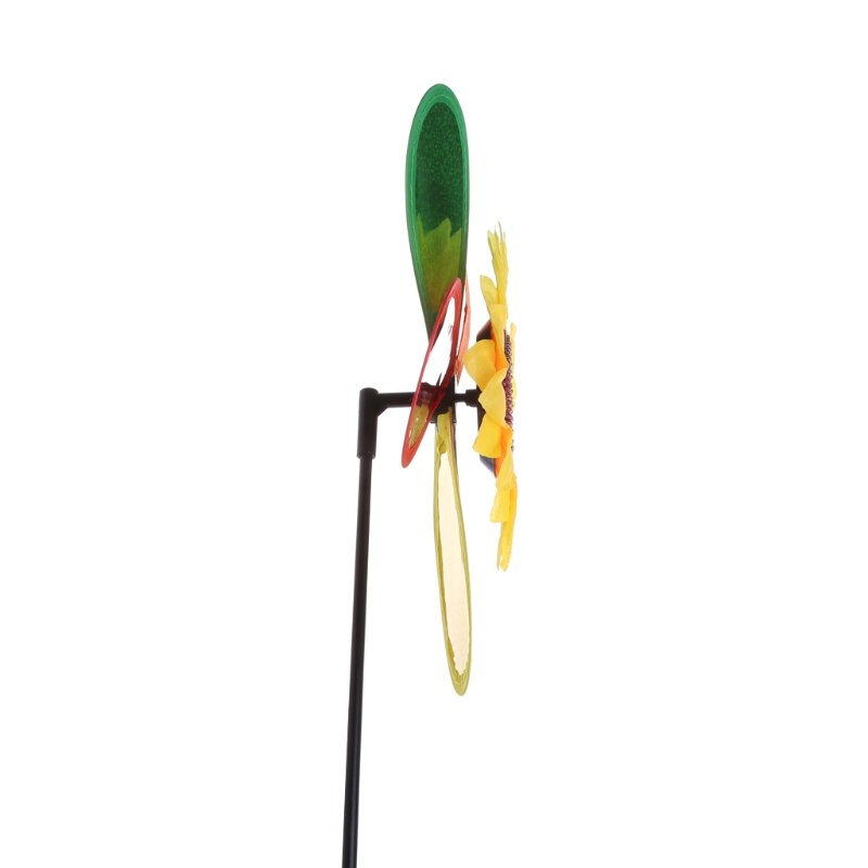Sunflower Wind Spinner Colorful Yard Decoration