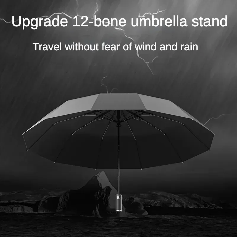 Sunny Strong Parasol Rainy Large Shade Windproof Automatic For Reinforced 12 Fully Umbrellas Bone And Folding Umbrella Sunny Strong Parasol Rainy Large Shade Windproof Automatic For Reinforced 12 Fully Umbrellas Bone And Folding Umbrella