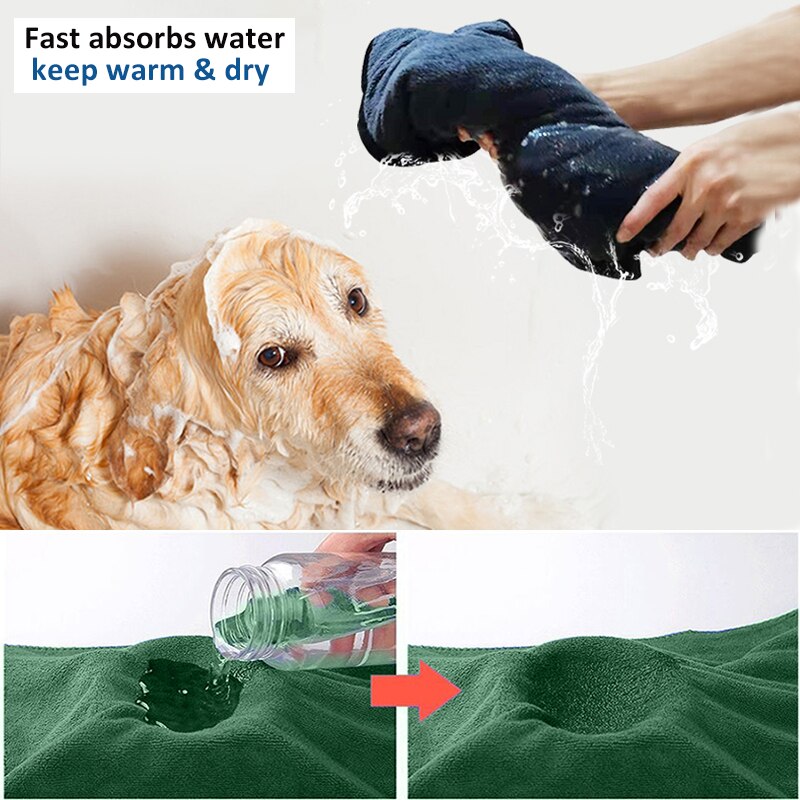 Super Absorbent Dog Drying Robe Towel Super Absorbent Dog Drying Robe Towel