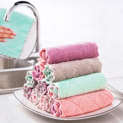 Super Absorbent Kitchen Dish Towels (10 Pcs)