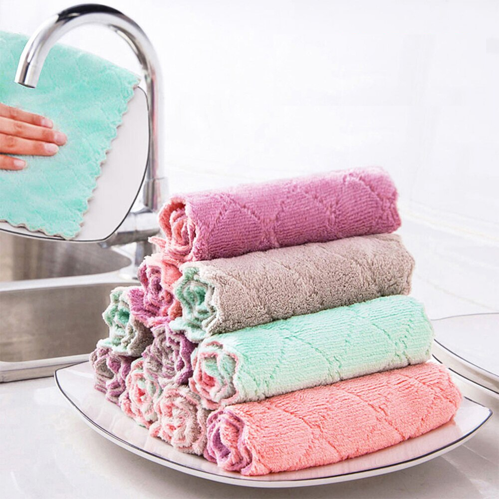Super Absorbent Kitchen Dish Towels (10 Pcs)