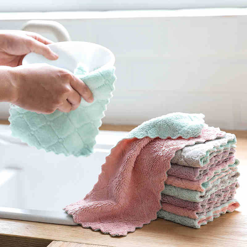 Super Absorbent Kitchen Dish Towels (10 Pcs)