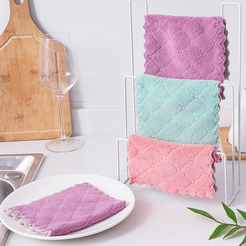 Super Absorbent Kitchen Dish Towels (10 Pcs)