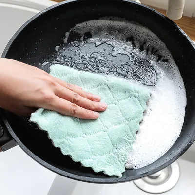 Super Absorbent Microfiber Cleaning Towels (10 Pcs)
