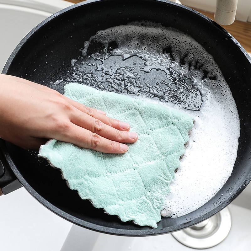 Super Absorbent Microfiber Cleaning Towels (10 Pcs)