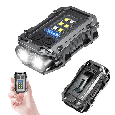 Super Bright Pocket Torch Light LED Multifunctional Linterna Magnetic COB EDC Mini Keychain Flashlight Rechargeable