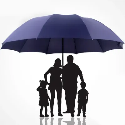 Super Large Folding Umbrella Rain Women Windproof Sunny And Rainy Paraguas Male Double Whole Family Umbrellas