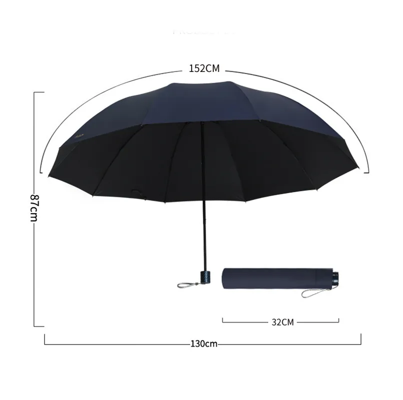 Super Large Folding Umbrella Rain Women Windproof Sunny And Rainy Paraguas Male Double Whole Family Umbrellas