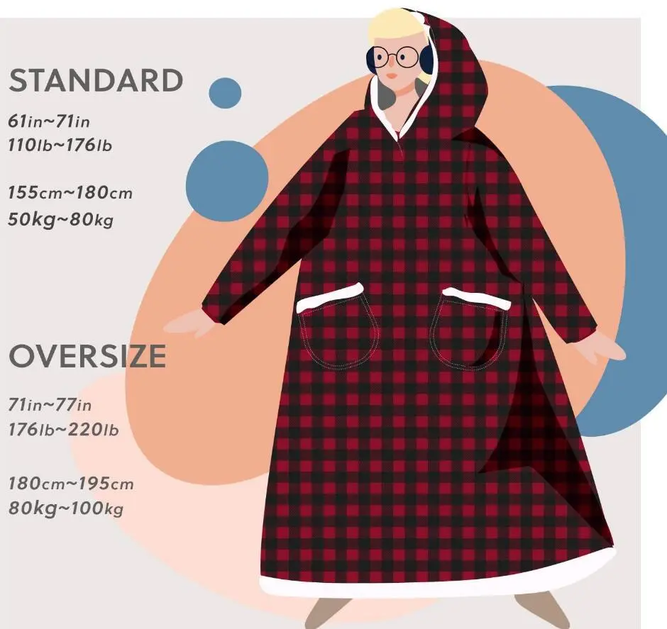 Super Long Flannel Blanket with Sleeves Winter Hoodies Sweatshirt Women Men Pullover Fleece Giant TV Blanket Oversized Super Long Flannel Blanket with Sleeves Winter Hoodies Sweatshirt Women Men Pullover Fleece Giant TV Blanket Oversized