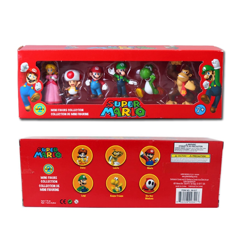 Super Mario Toys Action Figures 6pcs/set Super Mario Toys Action Figures 6pcs/set