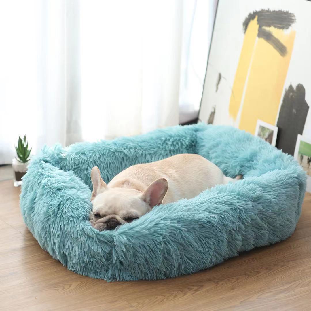 Super Soft High Elastic Cotton Square Dog Bed