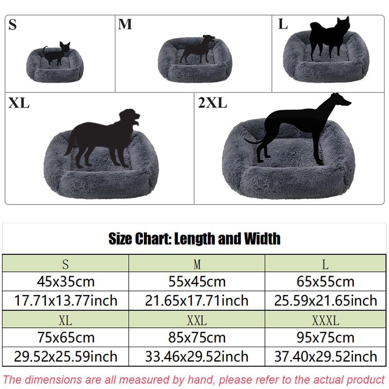 Super Soft High Elastic Cotton Square Dog Bed