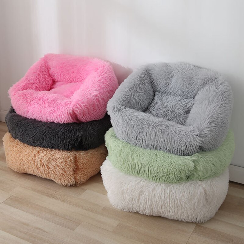Super Soft High Elastic Cotton Square Dog Bed