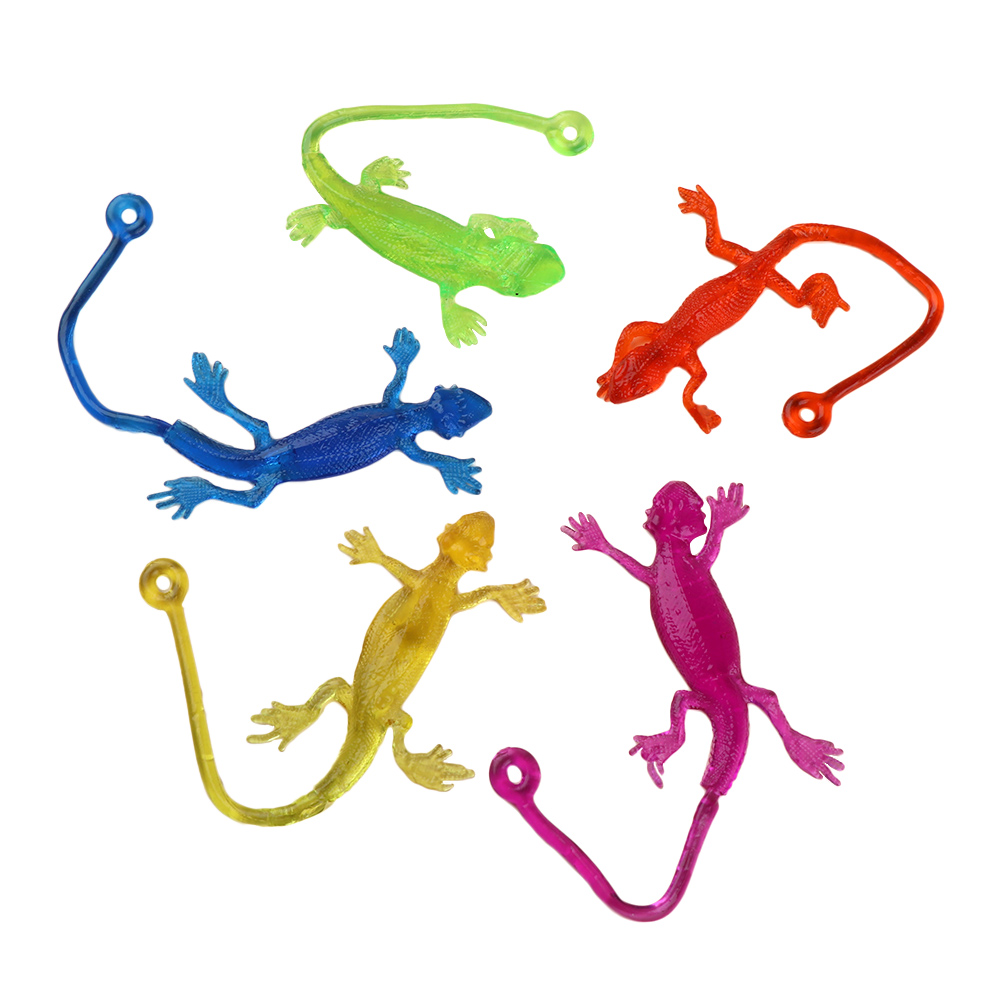 Super Stretchy Sticky Lizard Toys (5 pcs)