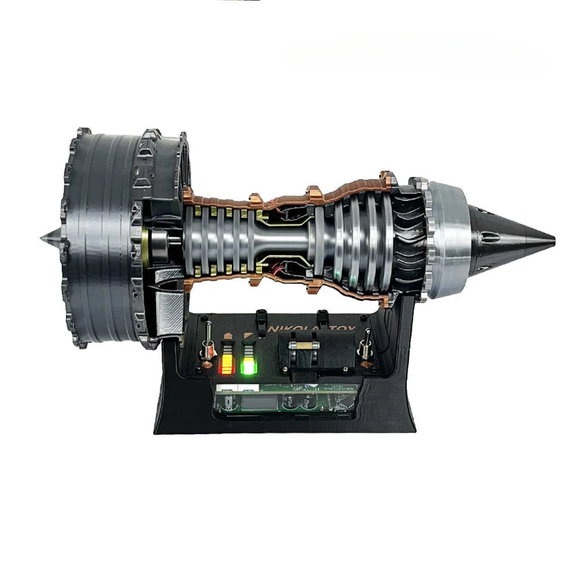 Super Turbofan Engine Model Brushless Motor Function Fan Electric Buffer 3D Printing Process Boutique Toy Collection Super Turbofan Engine Model Brushless Motor Function Fan Electric Buffer 3D Printing Process Boutique Toy Collection