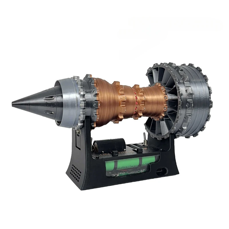 Super Turbofan Engine Model Brushless Motor Function Fan Electric Buffer 3D Printing Process Boutique Toy Collection