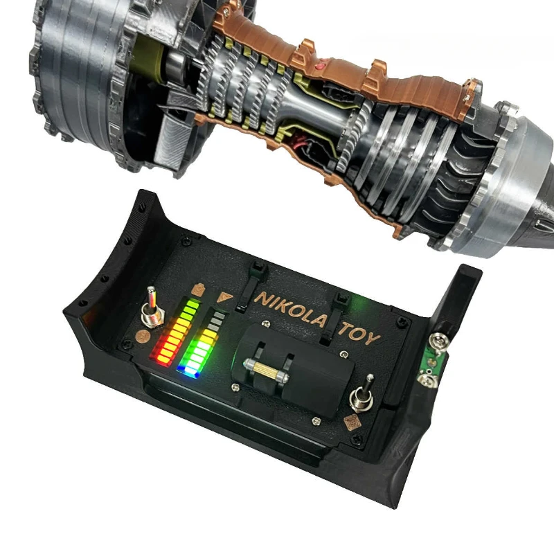 Super Turbofan Engine Model Brushless Motor Function Fan Electric Buffer 3D Printing Process Boutique Toy Collection
