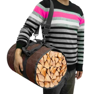 Supersized Canvas Firewood Carrier Supersized Canvas Firewood Carrier