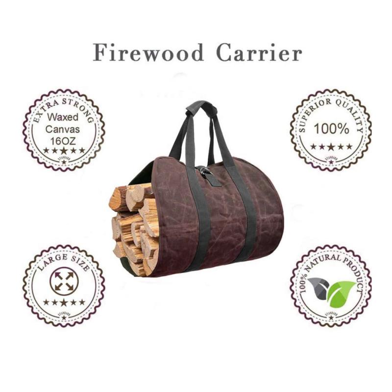 Supersized Canvas Firewood Carrier Supersized Canvas Firewood Carrier