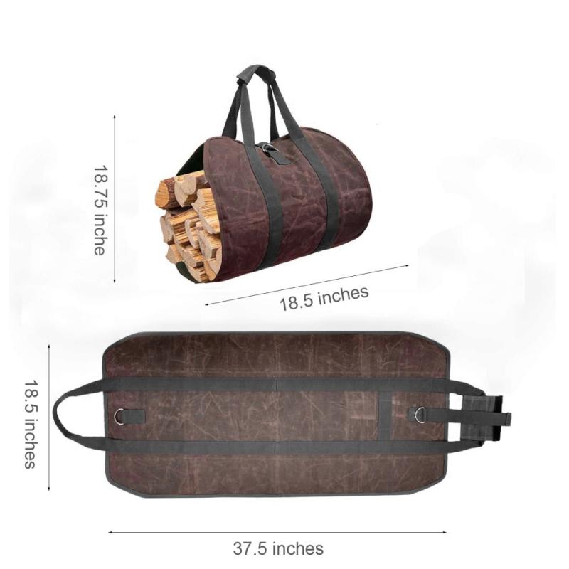 Supersized Canvas Firewood Carrier Supersized Canvas Firewood Carrier