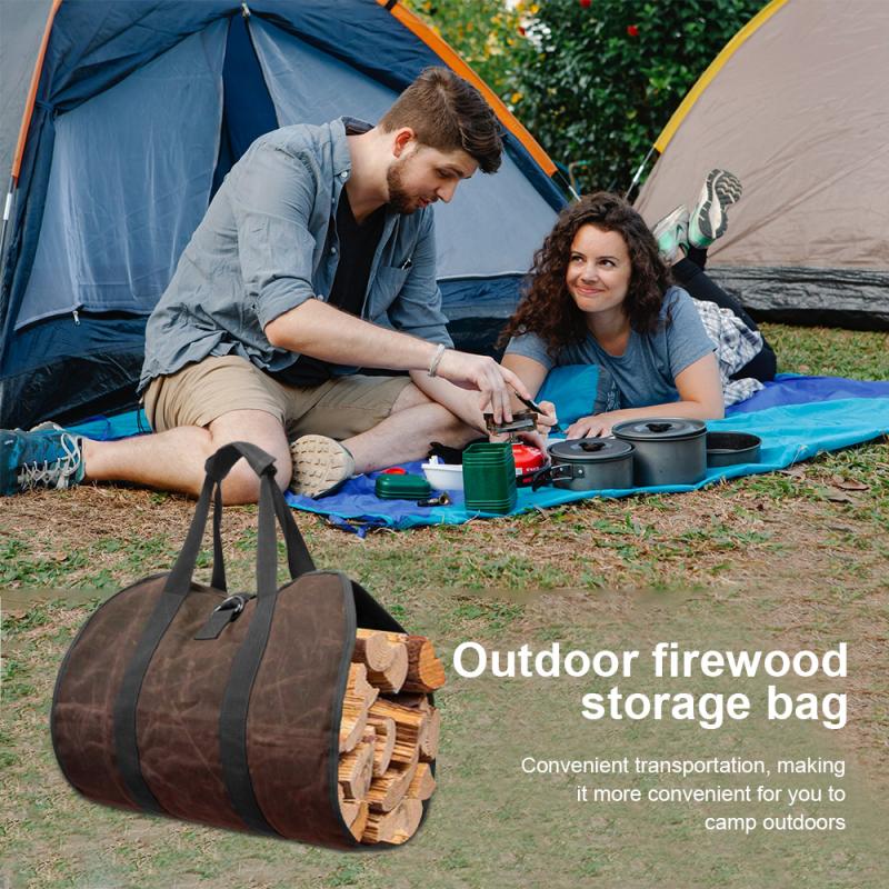 Supersized Canvas Firewood Carrier Supersized Canvas Firewood Carrier