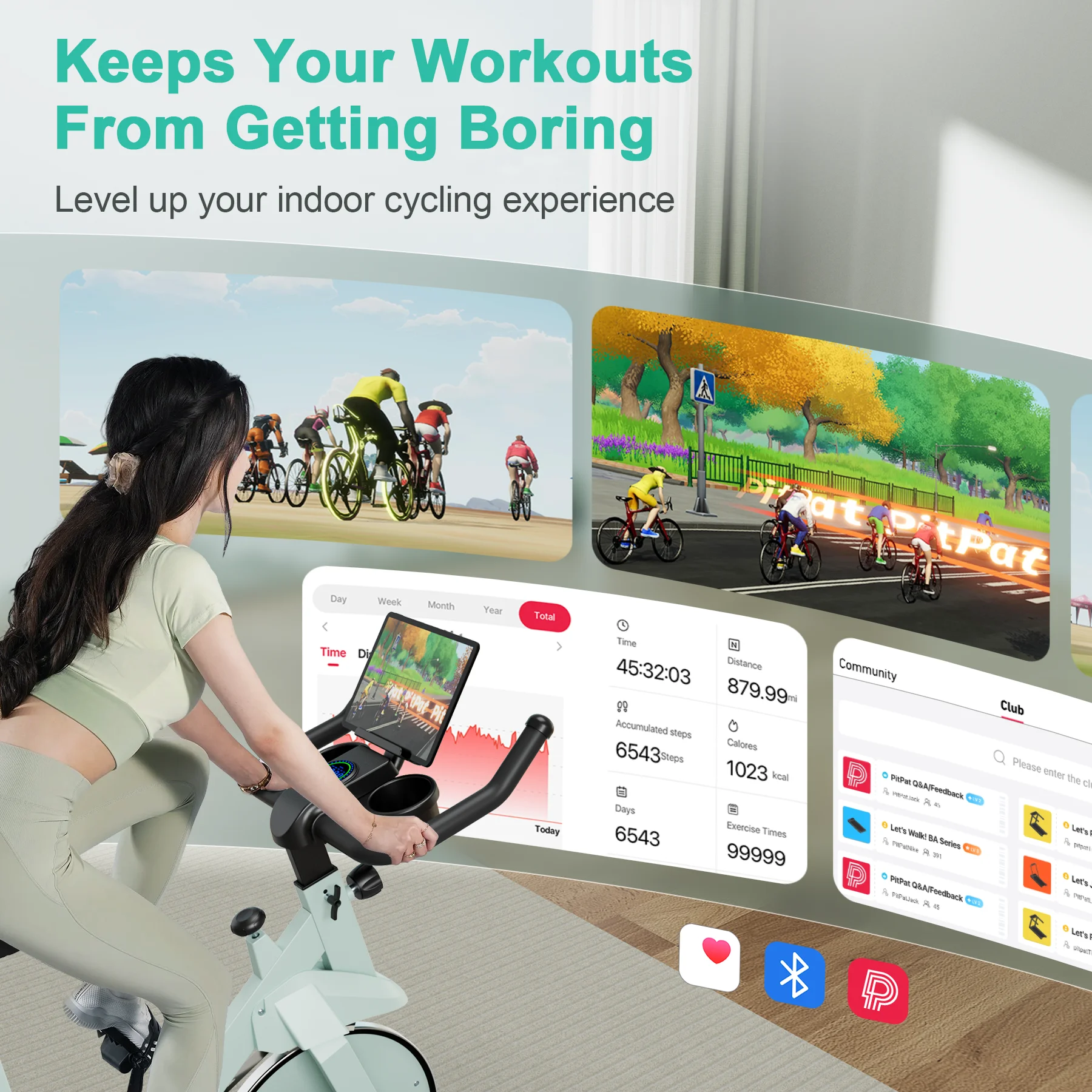 Superun Exercise Bike, 32-Level Magnetic Resistance Stationary Bikes for Home, Low Noise Workout Cycling Bike for Home Superun Exercise Bike, 32-Level Magnetic Resistance Stationary Bikes for Home, Low Noise Workout Cycling Bike for Home
