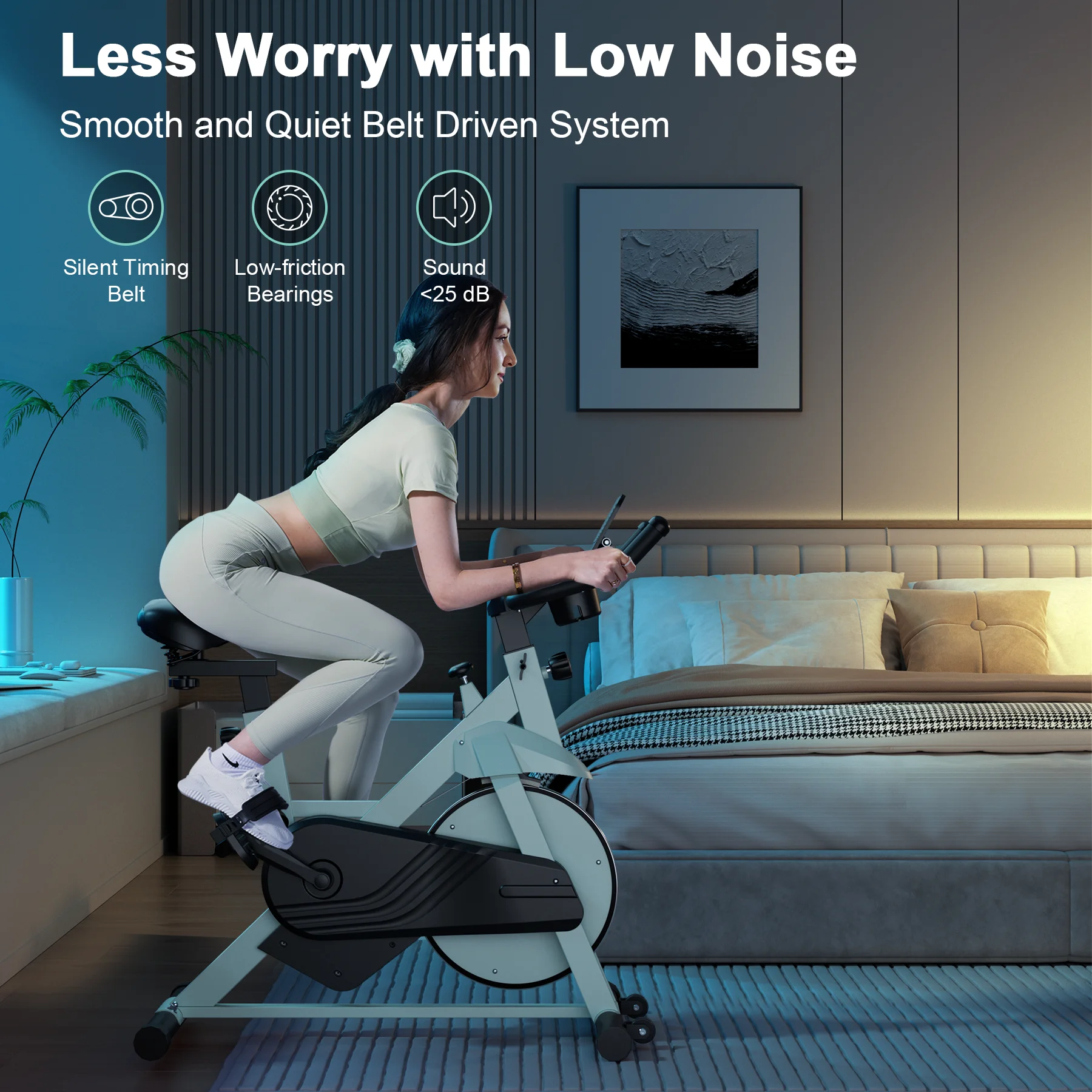 Superun Exercise Bike, 32-Level Magnetic Resistance Stationary Bikes for Home, Low Noise Workout Cycling Bike for Home Superun Exercise Bike, 32-Level Magnetic Resistance Stationary Bikes for Home, Low Noise Workout Cycling Bike for Home