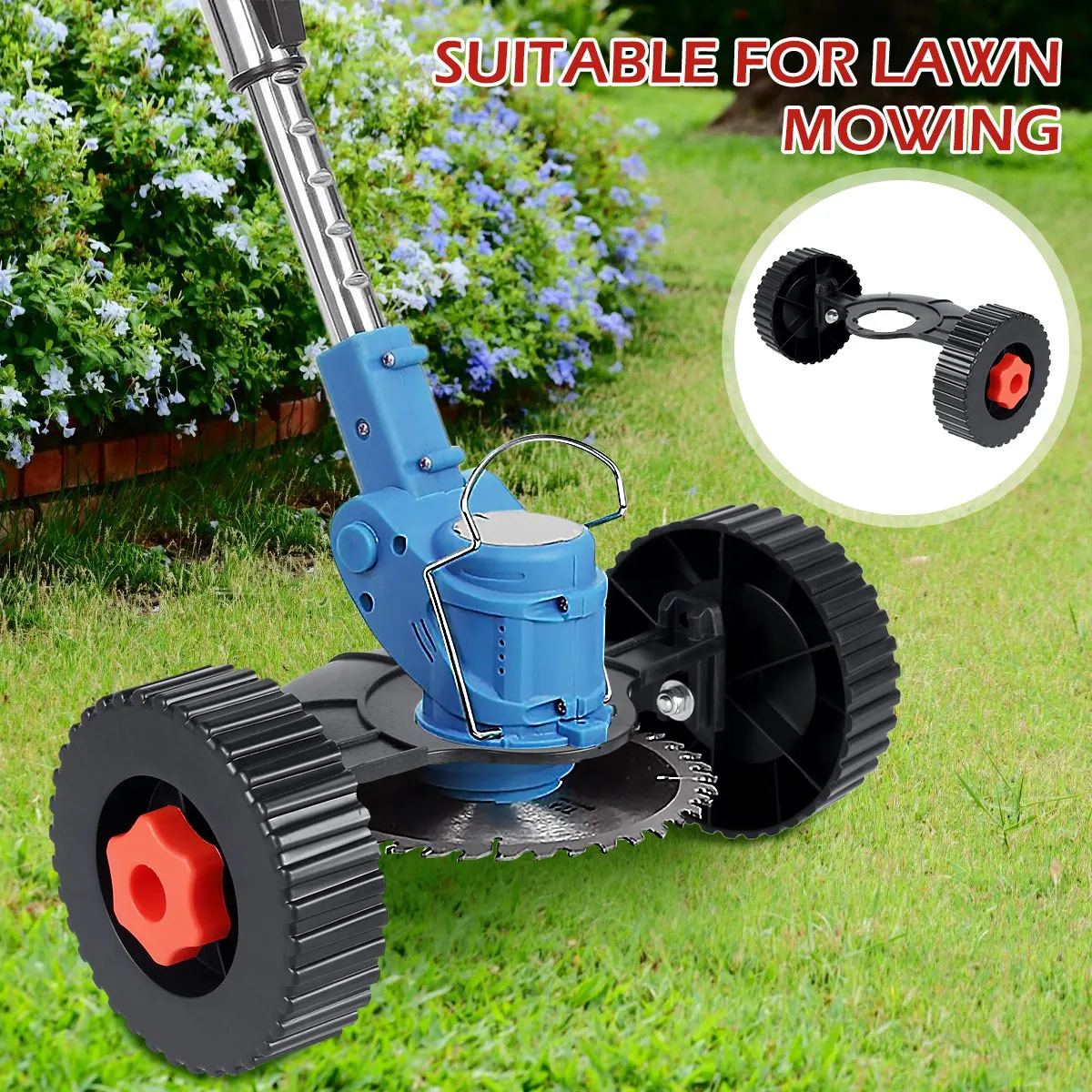 Support Wheel Lawn Mower Accessories Flexible Quick Change Adjustable Lawn Trimmer Head Attachment Detachable Auxiliary Support Wheel Lawn Mower Accessories Flexible Quick Change Adjustable Lawn Trimmer Head Attachment Detachable Auxiliary