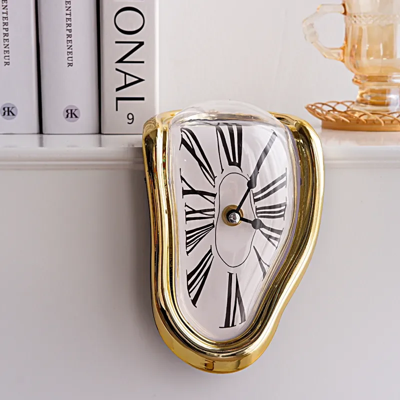 Surrealistic Melting Clock Silent Melting Wall Clock Salvadoran Dali Style Decorative Home Watch Office Shelf Table Gift Surrealistic Melting Clock Silent Melting Wall Clock Salvadoran Dali Style Decorative Home Watch Office Shelf Table Gift