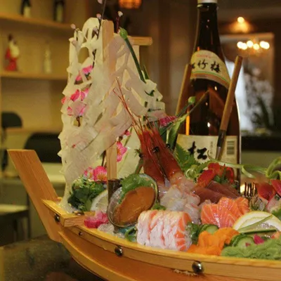 Sushi Platter Wooden Boat Tray Sushi Platter Wooden Boat Tray