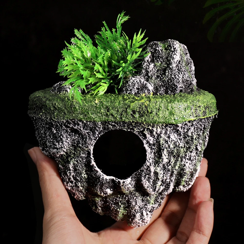 Suspended Island Fish Tank Decorative Creative Floating Stone Simulation Plants Caverns Crafts Ornaments Aquarium Suspended Island Fish Tank Decorative Creative Floating Stone Simulation Plants Caverns Crafts Ornaments Aquarium