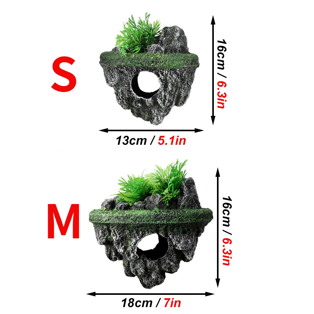 Suspended Island Fish Tank Decorative Creative Floating Stone Simulation Plants Caverns Crafts Ornaments Aquarium Suspended Island Fish Tank Decorative Creative Floating Stone Simulation Plants Caverns Crafts Ornaments Aquarium
