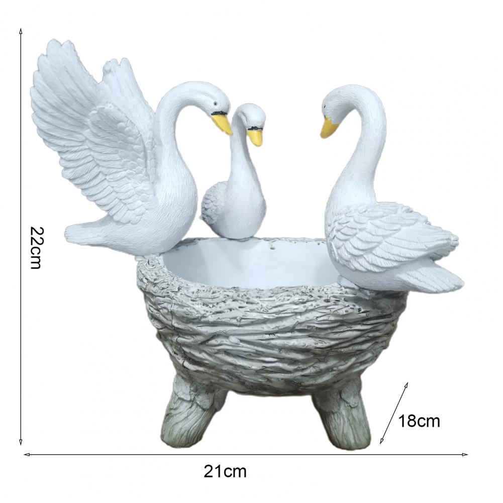 Swan Statue for Garden and Plant Holder Swan Statue for Garden and Plant Holder