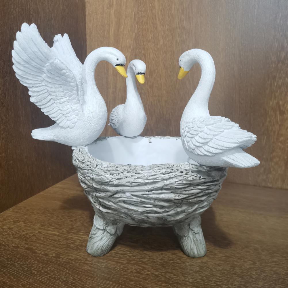 Swan Statue for Garden and Plant Holder Swan Statue for Garden and Plant Holder