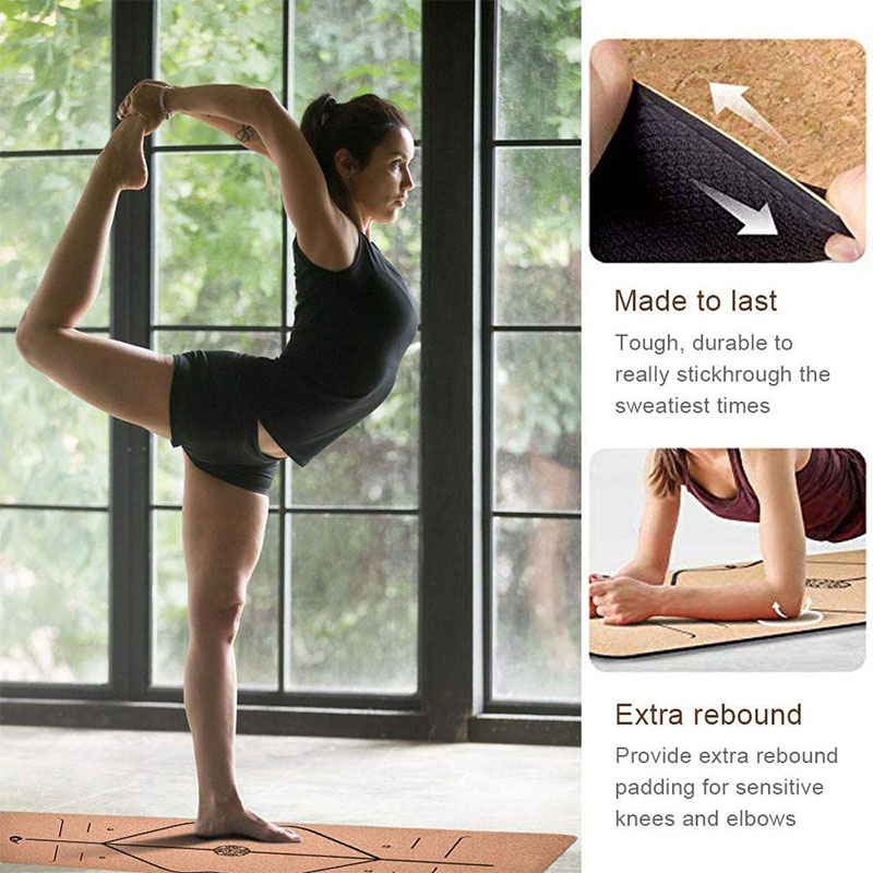 Sweat Absorbent Yoga Cork Mat Sweat Absorbent Yoga Cork Mat