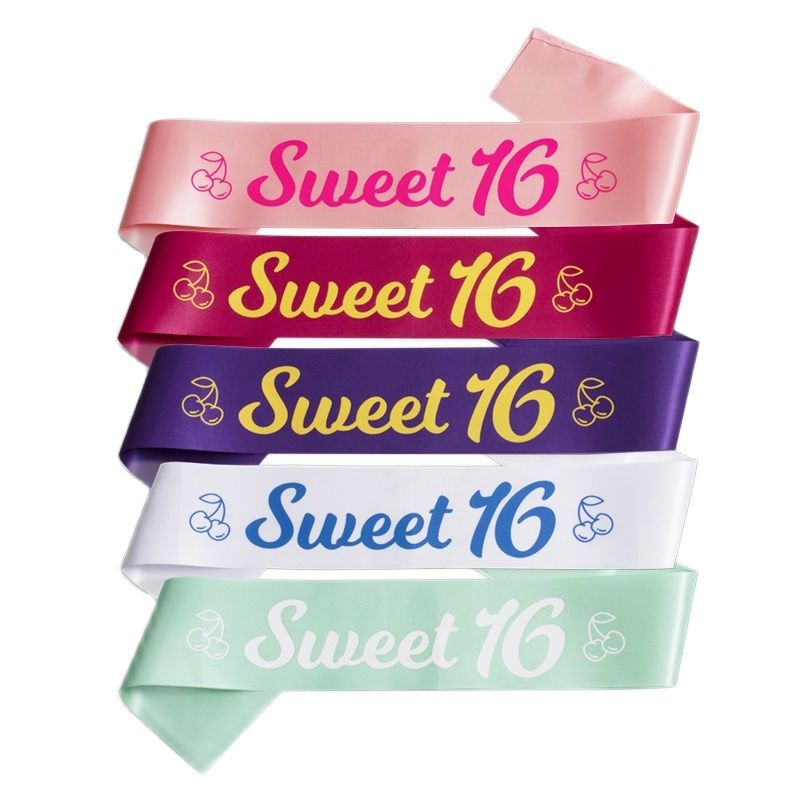 Sweet 16 Sash Girls Party Accessory