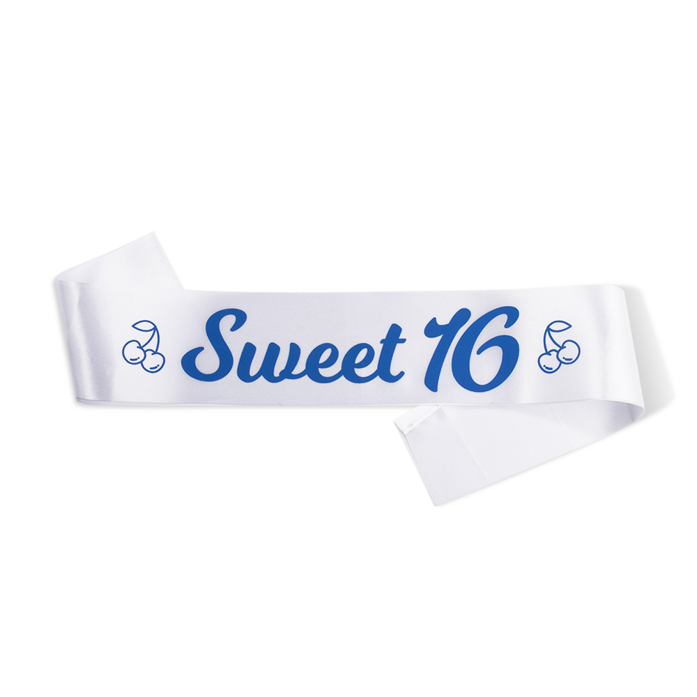 Sweet 16 Sash Girls Party Accessory Sweet 16 Sash Girls Party Accessory