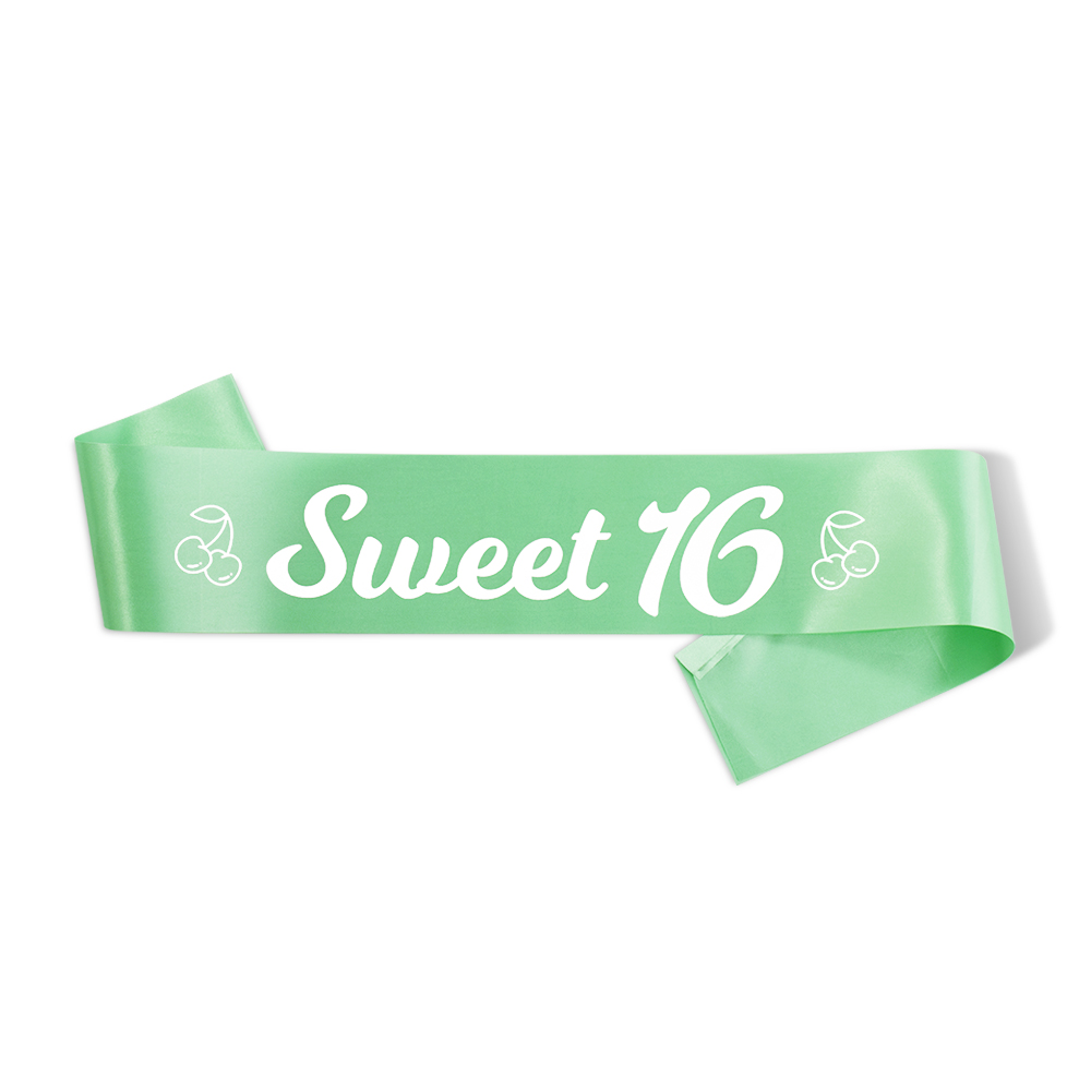 Sweet 16 Sash Girls Party Accessory Sweet 16 Sash Girls Party Accessory