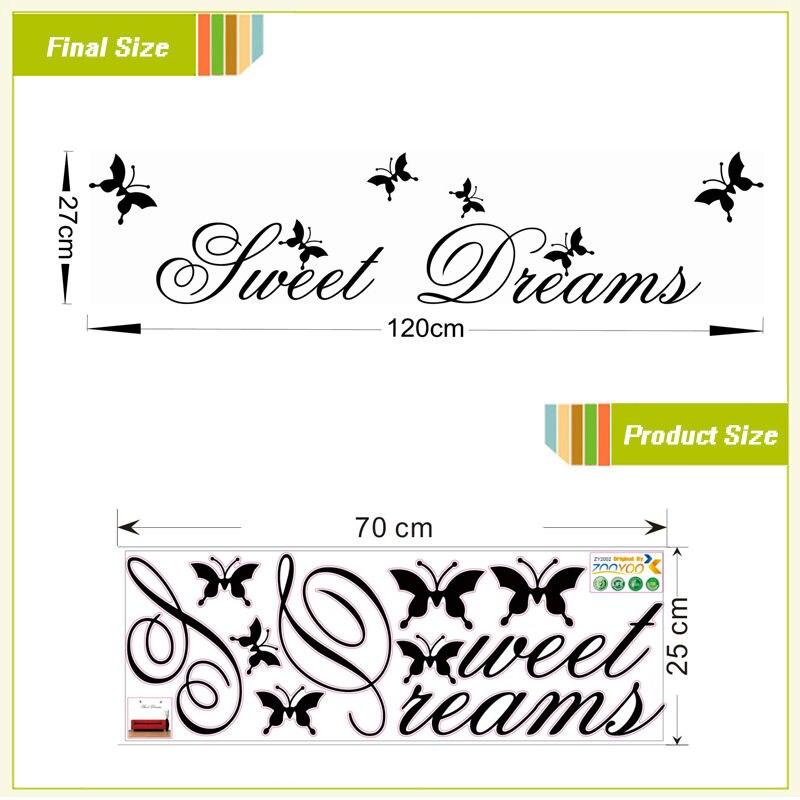 Sweet Dreams Wall Decal Bedroom Sticker Sweet Dreams Wall Decal Bedroom Sticker