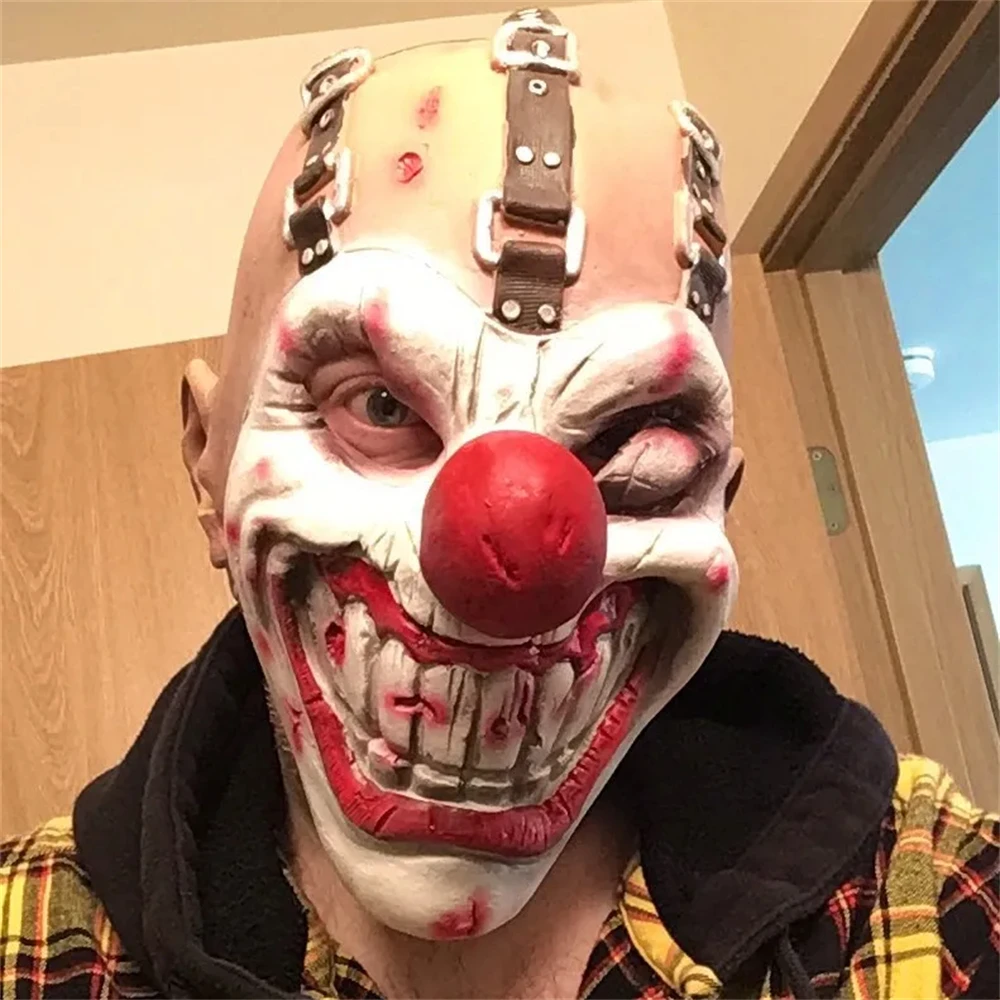 Sweet Tooth Mask Halloween Horror Fancy Dress Party Twisted Killer Clown Mask Game Movie Cosplay One-eyed Joker Masks