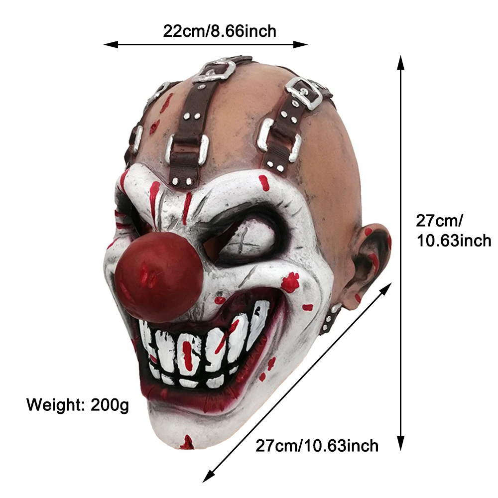 Sweet Tooth Mask Halloween Horror Fancy Dress Party Twisted Killer Clown Mask Game Movie Cosplay One-eyed Joker Masks