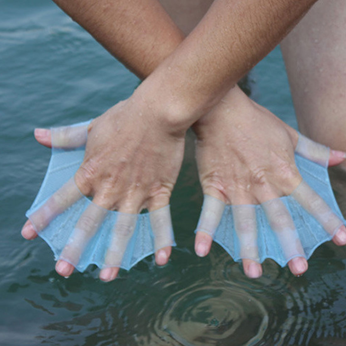 Swim Fin Silicone Training Glove