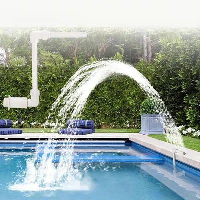 Swimming Pool Waterfall Fountain Kit PVC Feature Water Spay Pools Spa Decorations Easy Install Swimming Pool Accessories Swimming Pool Waterfall Fountain Kit PVC Feature Water Spay Pools Spa Decorations Easy Install Swimming Pool Accessories