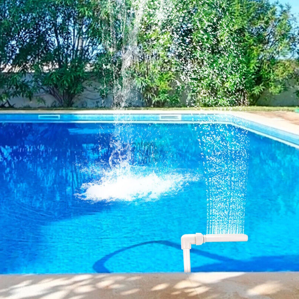 Swimming Pool Waterfall Fountain Kit PVC Feature Water Spay Pools Spa Decorations Easy Install Swimming Pool Accessories Swimming Pool Waterfall Fountain Kit PVC Feature Water Spay Pools Spa Decorations Easy Install Swimming Pool Accessories