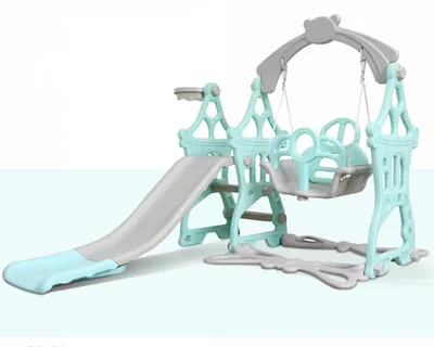 Swing and Slide Set Plastic Playground