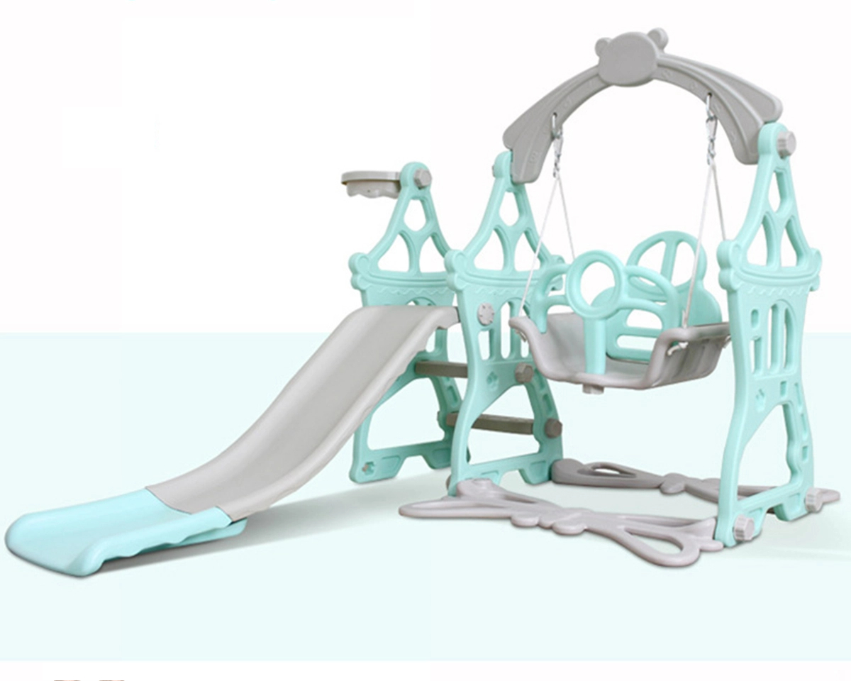 Swing and Slide Set Plastic Playground Swing and Slide Set Plastic Playground